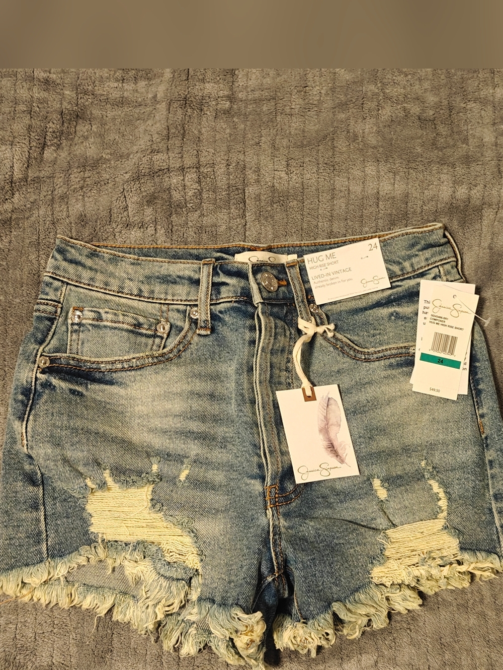 Jessica Simpson Women's Hug Me High Rise Shorts Size 24